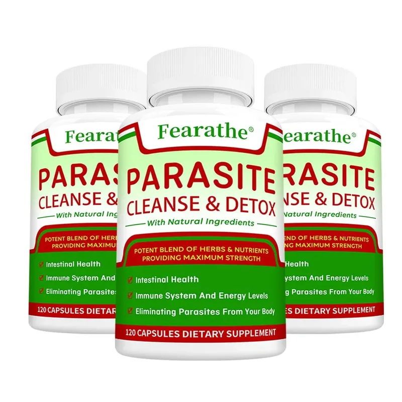 Parasite Cleanse & Detox Capsules - Promote Intestinal Cleansing and Detoxification Relieve Constipation Supplements