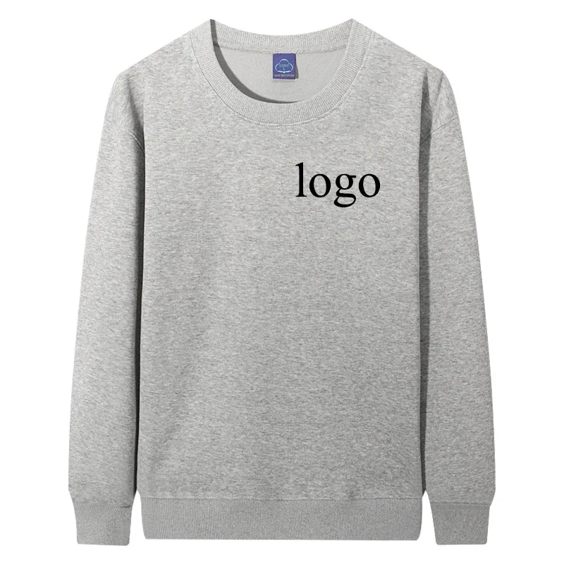 Customized Round Neck 60% Cotton Hoodies Men Fashion Printed Loose Long Sleeve Pullover Women Personality Streetwear Sweatshirts