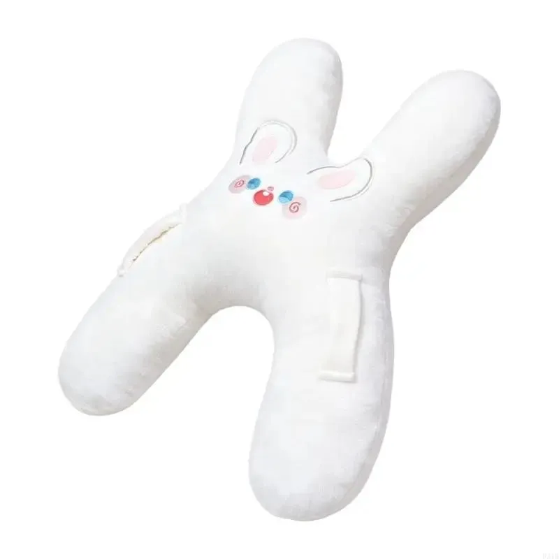Soft Character Neck Cushion and Plush Lounging Pillow with Cotton Fabric for Rest Breaks Car Travel and Relaxing Indoors P31B