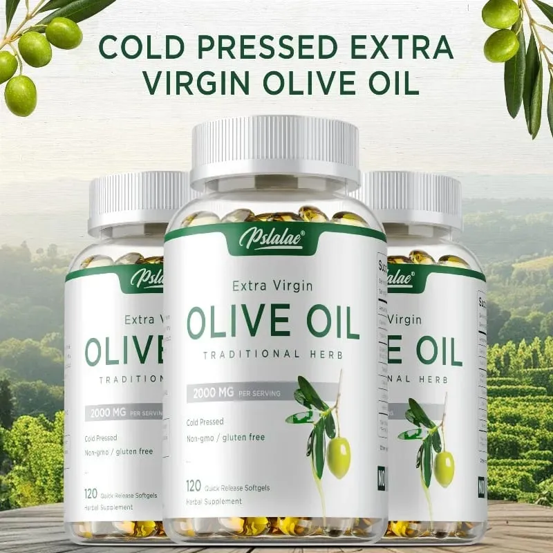 Olive Oil Supplement - Supports Brain Skin and Heart Health Antioxidant Reduces Wrinkles Promotes Cell Repair Boost Vitality