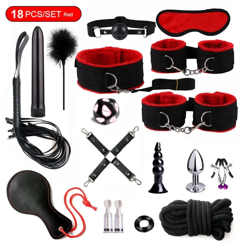 Kits Sex Bondage Vibrators Sex toys for Women Couples Adult 18 Handcuffs erotic accessories anal plug Dildo Sexy Toys Shop