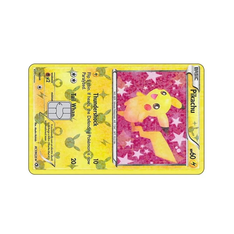 Credit Card Skin Stickers for VISA JCB MasterCard Bank Debit Card and Other IC Magnetic Card Anime Decorate Anti-degaussing