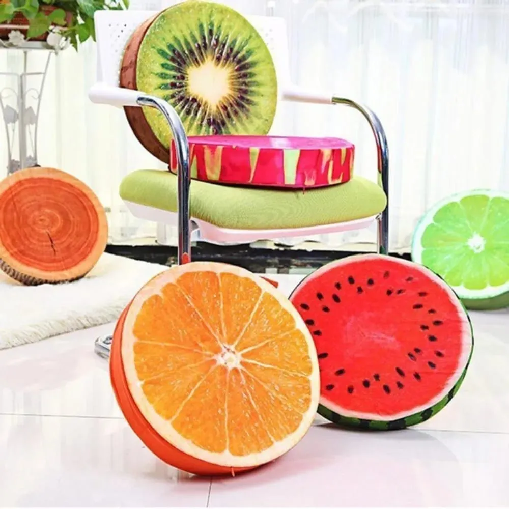 Kindergarten Comfortable Garden Dining Outdoor Funny Seat Pads Round Pillow Chair Cushions Fruit Seat Pads