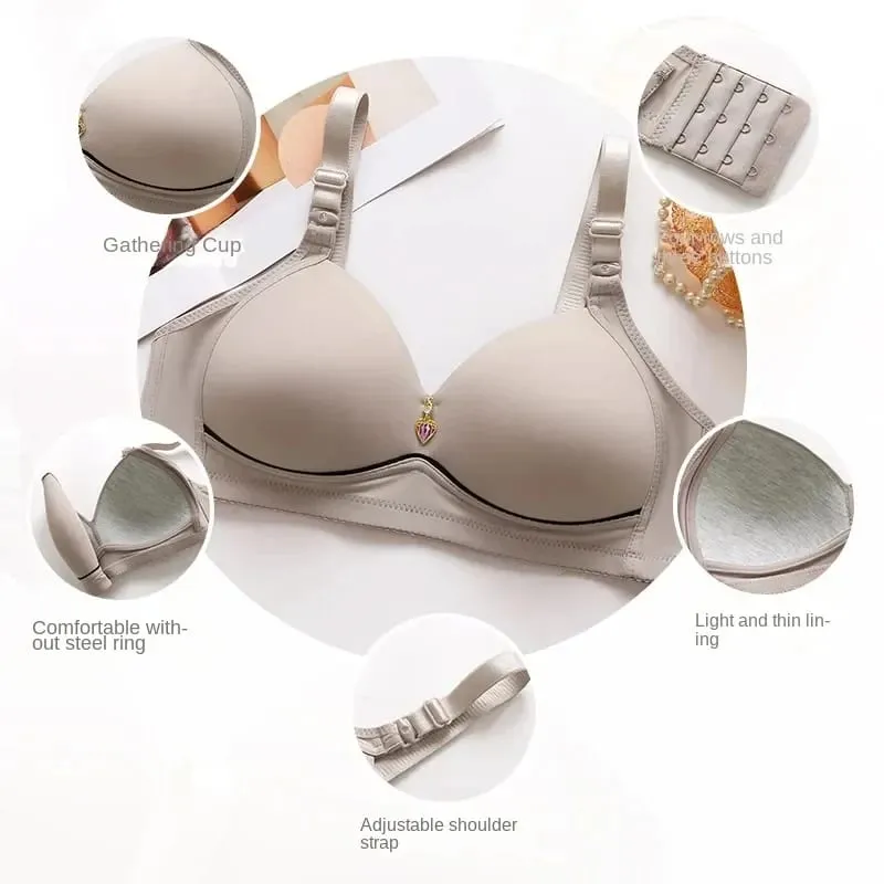 Size 36-46 Seamless Bras Women Underwear Push up Brassiere Glossy Comfort Bralette Female Thin Lingerie