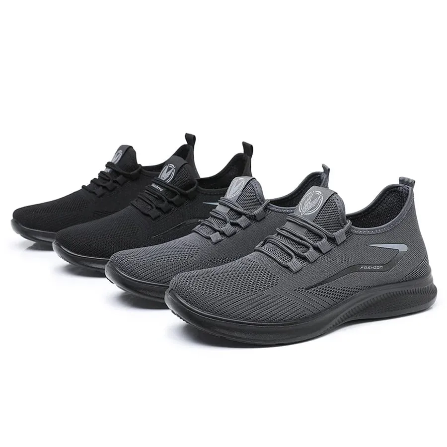 Men Comfort Knitted Loafer Sneakers 2026 New Arrival Breathable Air Knit Upper Slip On Shoes