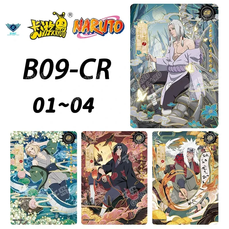 Kayou Naruto New T4W8 T2W9 Anime Rare Card Full Series ASP BP PU HR AR CR MR UR Complete Set Anime Collection Card Kids Toy Gift