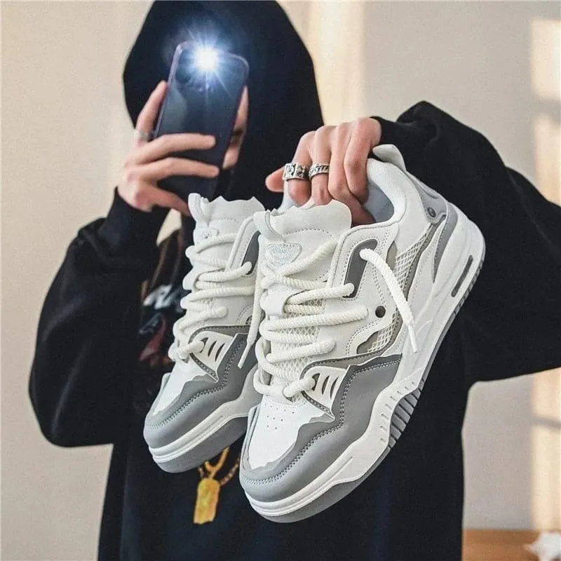 Casual Shoes for Men Board Shoes Patchwork Skating Sports Running Sneakers Non-Slip Soles Fashion Mens Sneakers Tenis Masculino