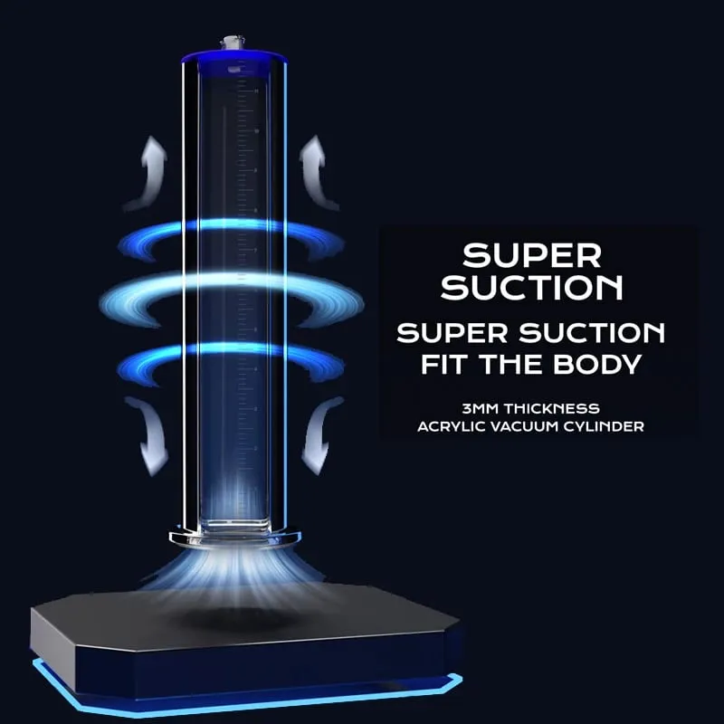 Penis Vacuum Pump Enlargement Male Masturbation Acrylic Manual Sex Toys For Men Penile Extender Trainer Delay Endurancer