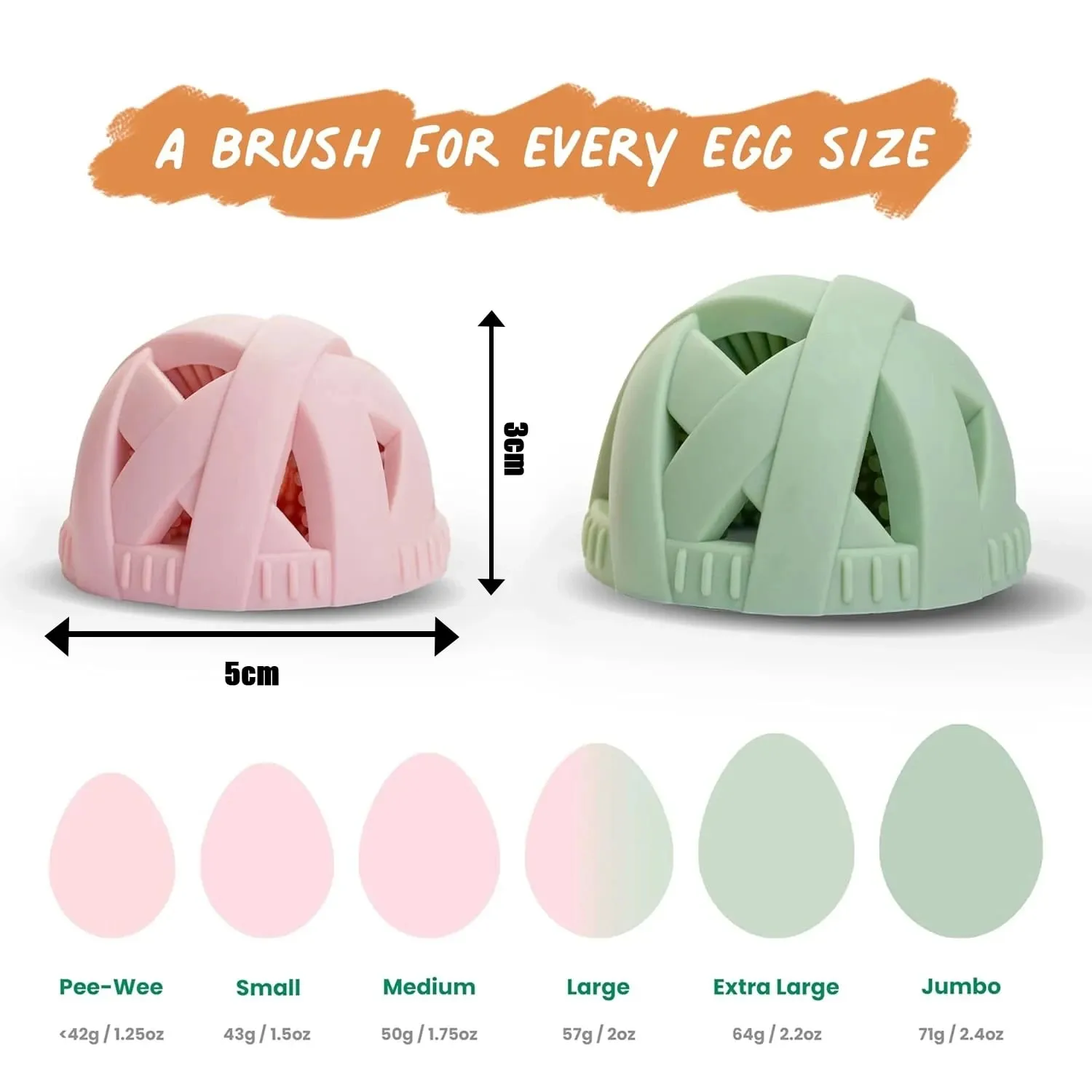 Brosse de lavage d'œufs en Silicone, outil spécialisé de nettoyage d'œufs, épurateur Flexible de qualité alimentaire pour œufs frais de ferme, utilisation en cuisine