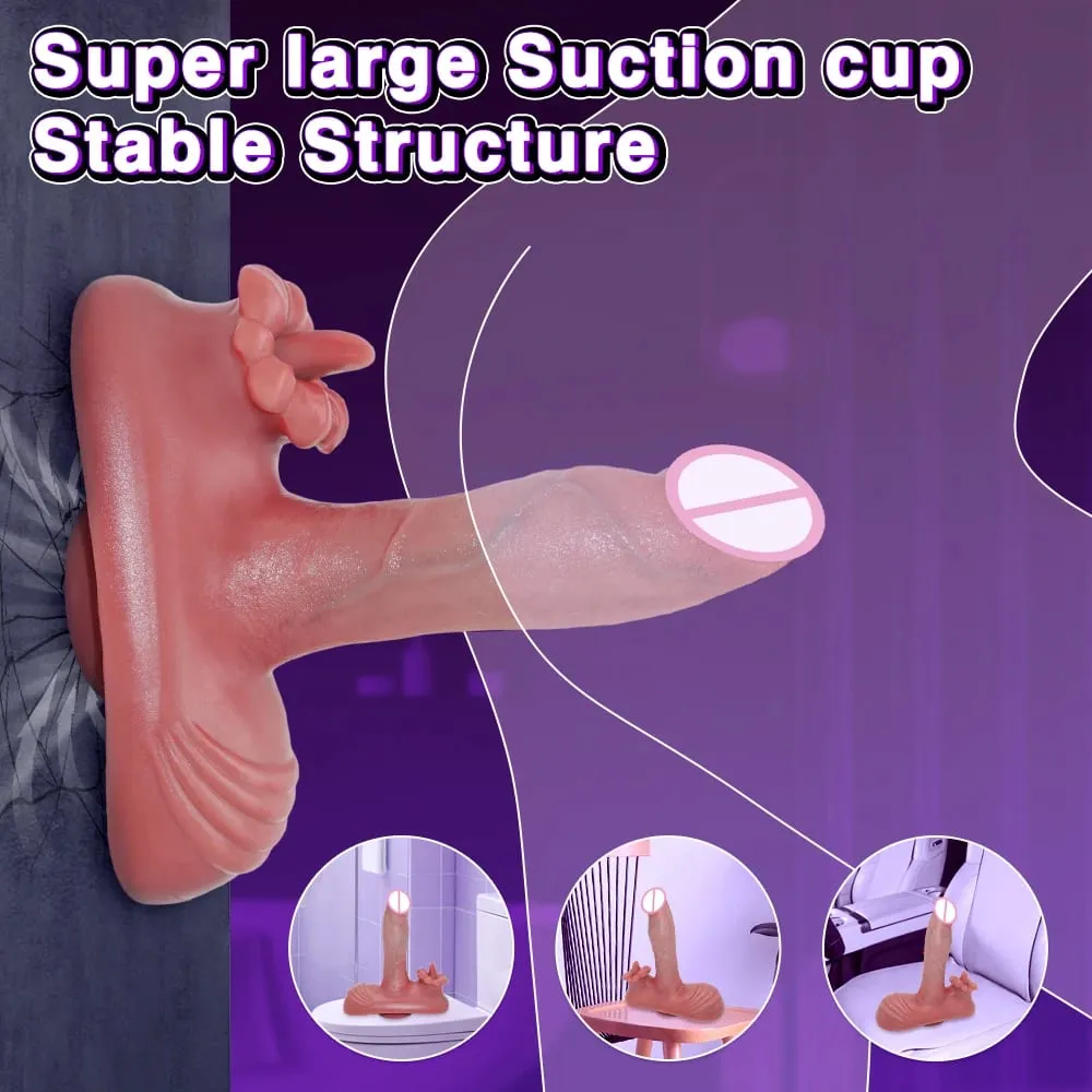 Makatotohanang Dildo Vibrator Umupo at Sumakay 6 IN 1 Vibrating Remote Control Vagina Anal G Spot Clitoral Stimulator Sex Toys para sa mga Babae