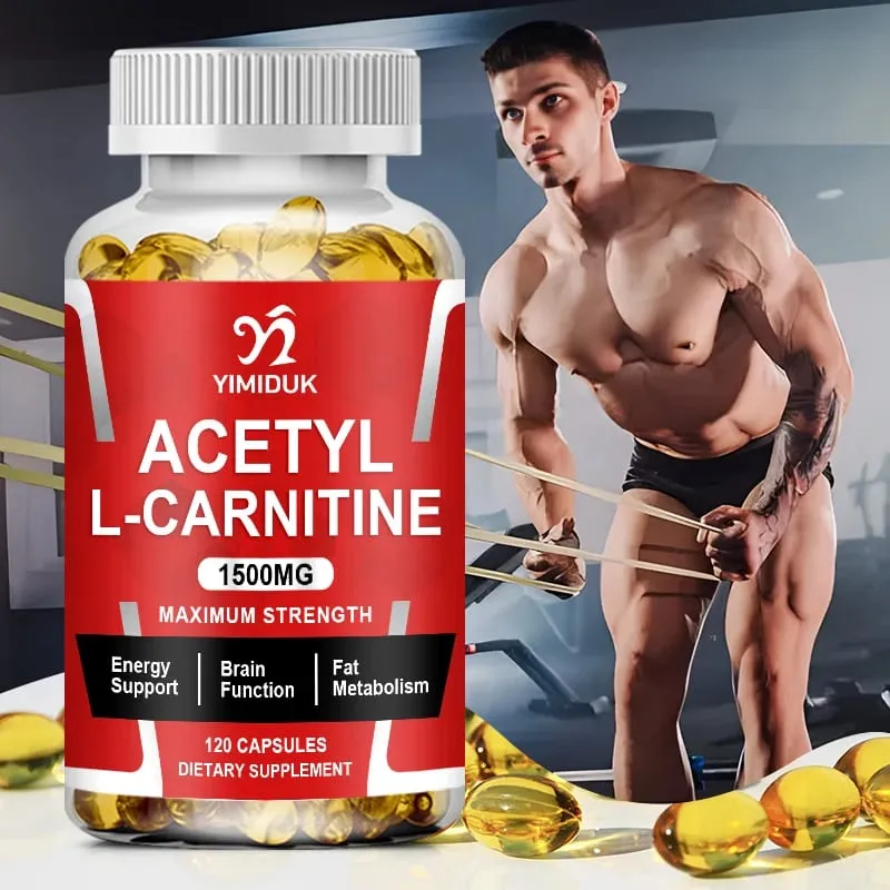 Buy 2 Get 2 Free! Pure Acetyl L-Carnitine Capsules Support Enhances Mental Clarity Mood & Learning Ability Cognitive Function