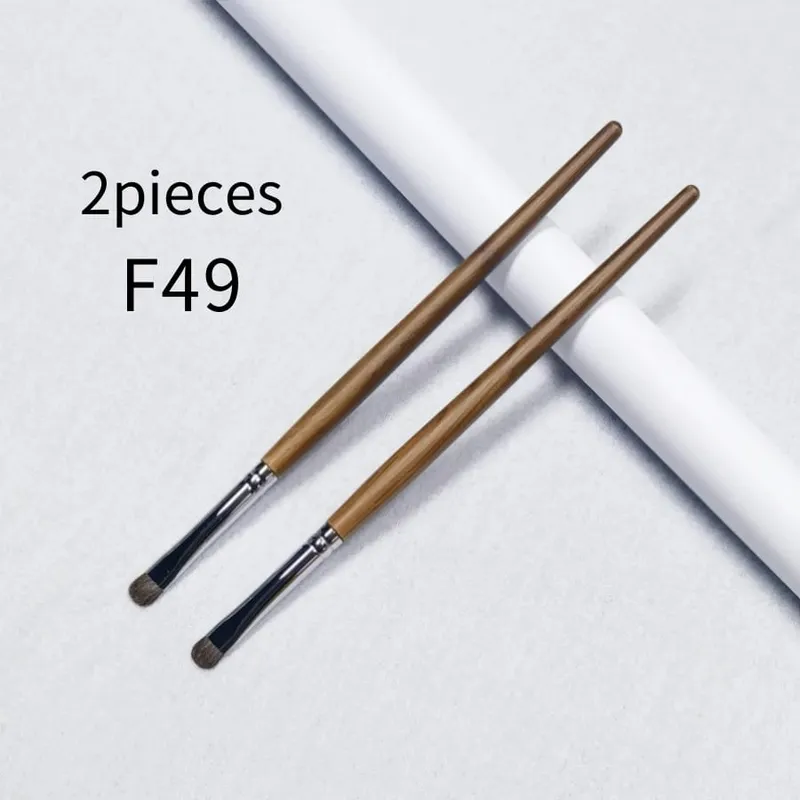 Kuas Eyeshadow Detail Tepat Kuas Rias Eye Shadow Alat Rias Rambut Kuda Poni Alami yang Lembut