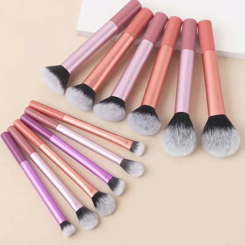 13PCS Makeup Brush Set Foundation Concealer Powder Eyeshadow Blush Brush Kabuki Blending Cosmetic Beauty Tool for Face