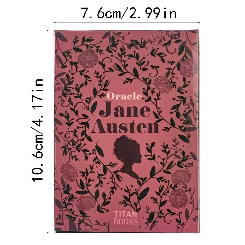 New Jane Austen Oracle Cards 40pcs Vibrant Illustrations Oracle Deck Unique Mystic Designs Perfect For Divination & Gift Giving