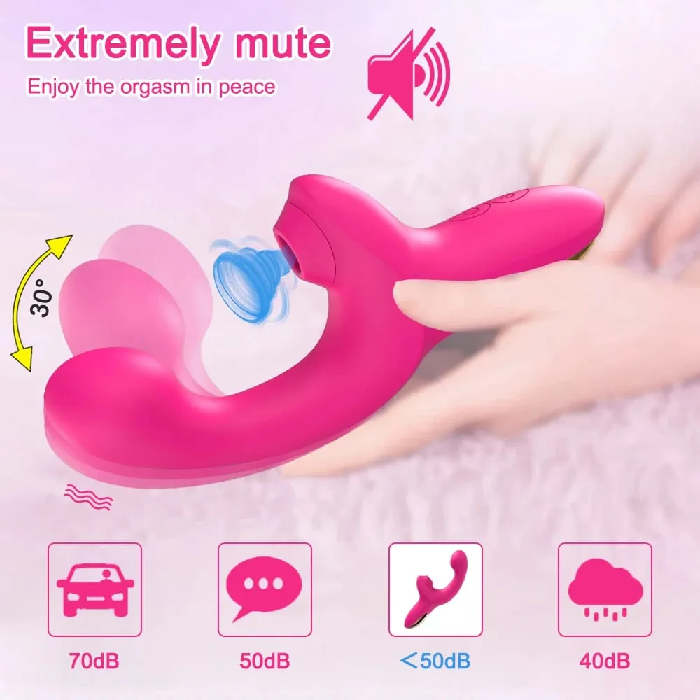Sucking Vibrator Sex Toys for Women Vibrating Finger Massager with Suction Vibration Clitoral G Spot Stimulation Adult Products