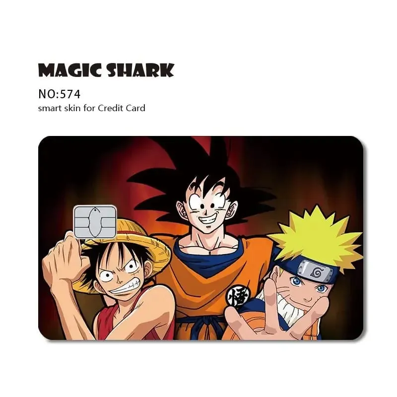 2026 Bagong Goku Frieza Anime Waterproof Skin Cover Skin Sticker para sa Credit Bank Debit Card na Walang Kupas