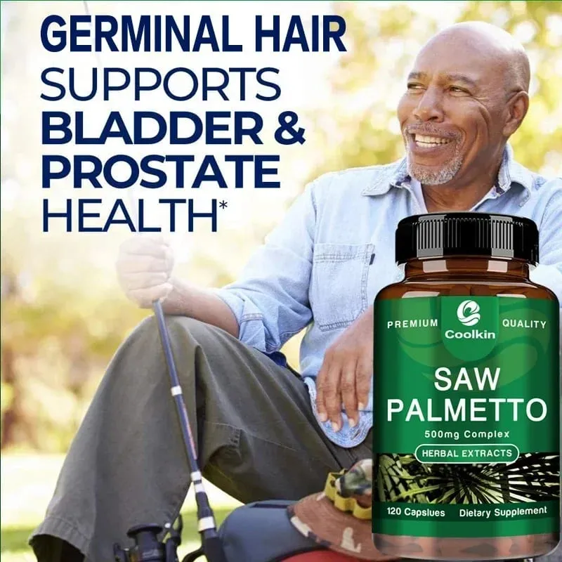 Saw Palmetto - Urinary Health DHT Blocker and Prostate Support Supplement Prevents Hair Loss