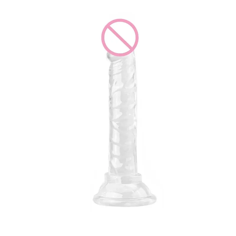 Realistic Dildo Sex Toys Translucent Soft Jelly Huge Dildos For Woman Men Fake Dick Big Penis Anal Butt Plug Erotic Sex Toy Shop