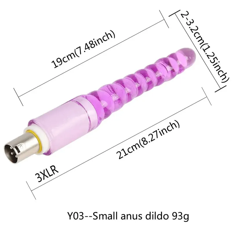 3XLR 3PRONG Attachment Dildo For Sex Machine Attachment Women and Men Sex Masturbation Love Machine Dildo Sex Toys