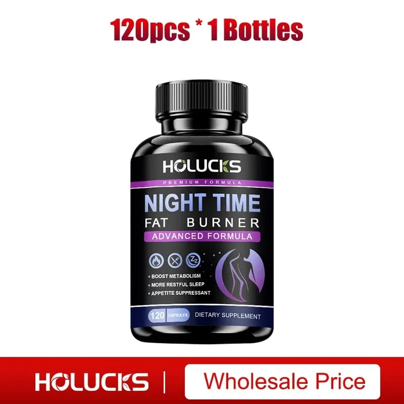 Buy 1 Get 1 Free! Pure Night Time Fat Burner Supplement for Balances Hormones Reduces Stress Eating & Restful Sleep Relax