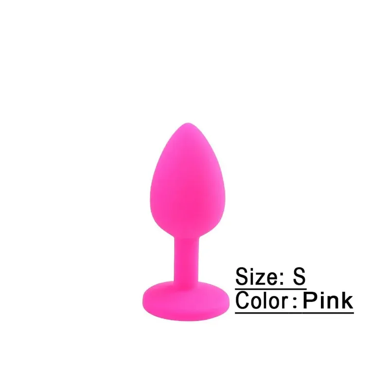 S/M/L Soft Silicone Anal Plug Mini Erotic Butt Plug Sex Toy for Beginner Men Women Gay Couples Prostate Stimulator Anal Sex Toy