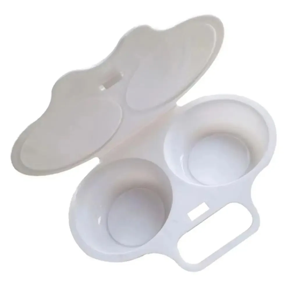 Food Grades Microwave Egg Cooker Kitchen Cooking Mold Easy To Clean Egg Steamer Portable Heat Resistant Steamed Egg Box