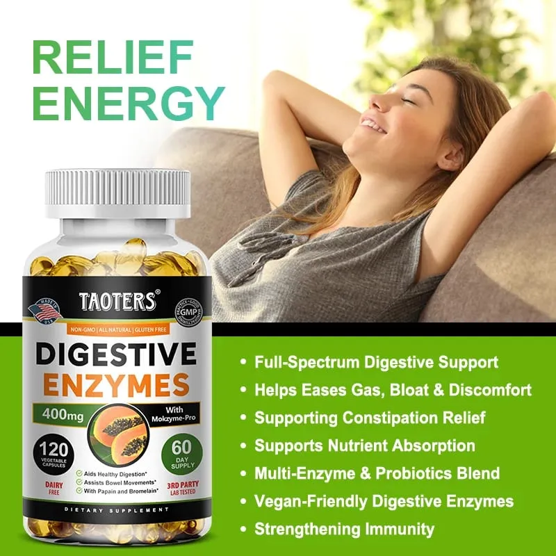 Digestive Enzymes Containing Papain and Bromelain Help Support Digestion Improve Gut Health Boost Metabolism Improve Dull Skin — image 5