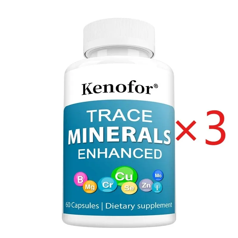 Trace Mineral Supplement - Supports Healthy Energy Levels and The Immune System with Iodine Zinc Copper Manganese