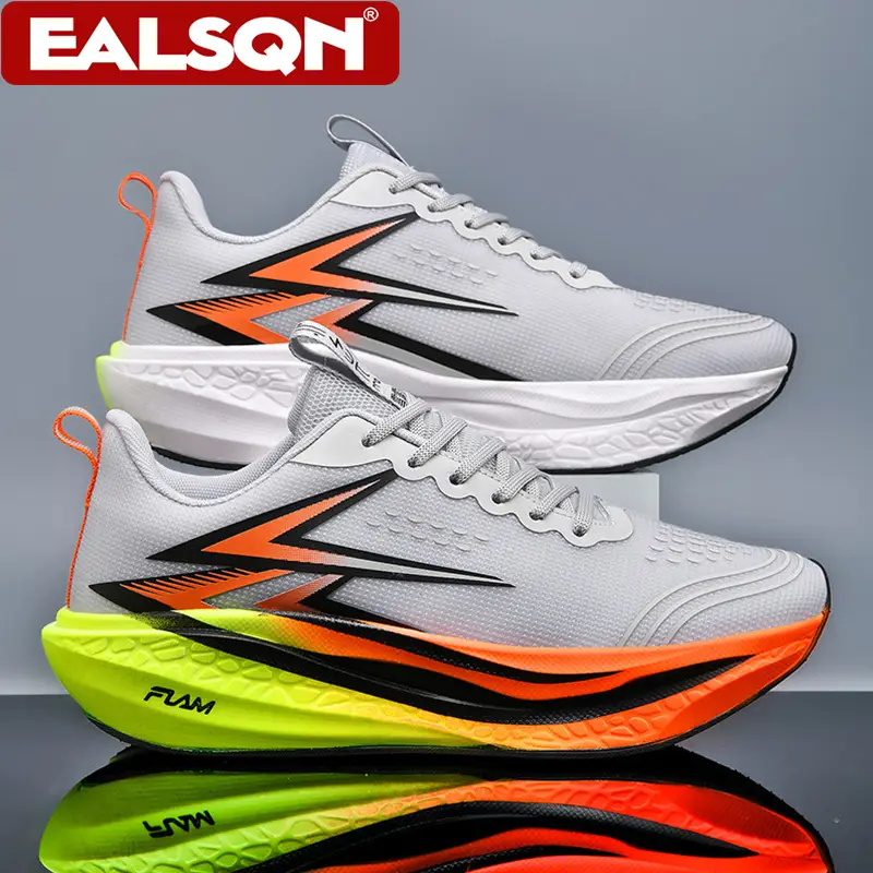 New Running Shoes Men's Speciality Marathon Sports Sneakers Breathable Lightweight Carbon Board Women's Athletic Tennis Non-skid
