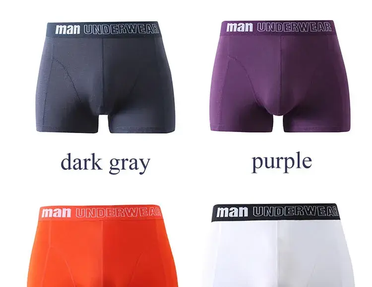 Plus Size 5xl 6xl 7xl Bamboo Underwear Mens Boxers Sexy Panties Summer Bamboo Fiber Boxer Briefs Mid Rise Underpants Cuecas