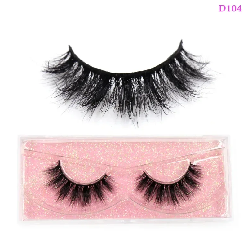 3D Mink Lashes Soft Hair False Eyelashes Fluffy Volume Wispy Fake Eyelashes Extension Makeup