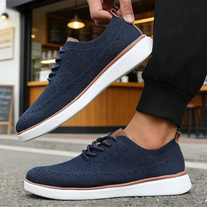 New Classis Men's Causal Shoes Mesh Breathable Non Slip Walking Shoes Fashion Soft Sole Stylish Sneakers Tennis Flat Shoes Men