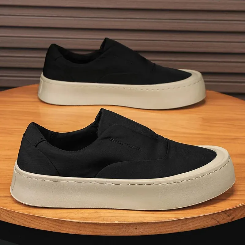 2026 Men's Canvas Casual Loafers Breathable Daily Sneakers Lightweight Comfortable Flat Footwear Free Shipping