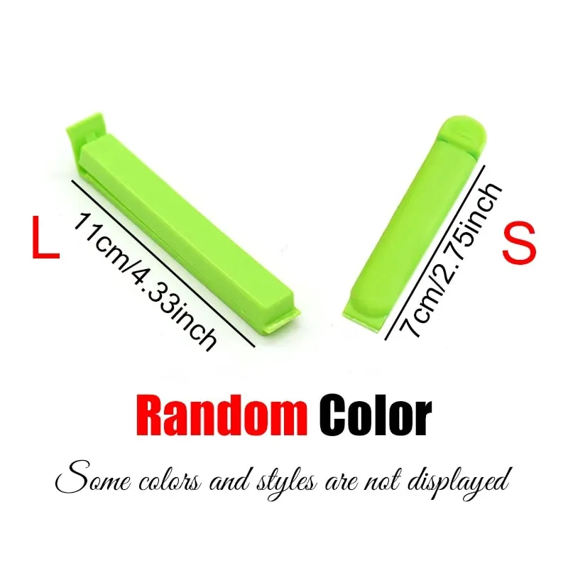 10-20PCS/Set Sealing Clip Colorful Reusable Snack Storage Sealer Clamp Kitchen Gadgets for Food Fresh Keeping Moisture Proof ZYF