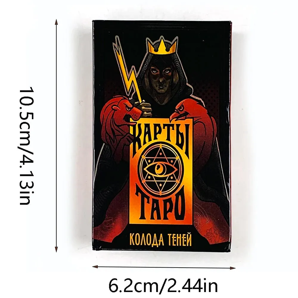 Russian Version Tarot Cards A 78 Deck Fate Divination Cards Game Board Playing Game With Guidebook for Beginners Halloween Gifts