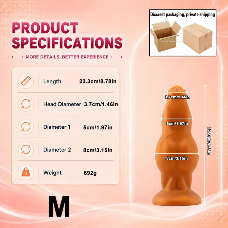 NEW Large Animal Penis Huge Dog Cock Dildo Suction Cup Masturbator Female Anal Butt Plug Big Anal Plug Adult Sex Toys Products