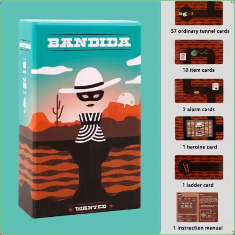2026 Bandido Bandida Board Game 1-4 Players Strategy Puzzle Card Game For Kids & Adults Party Family Fun Strategy Game