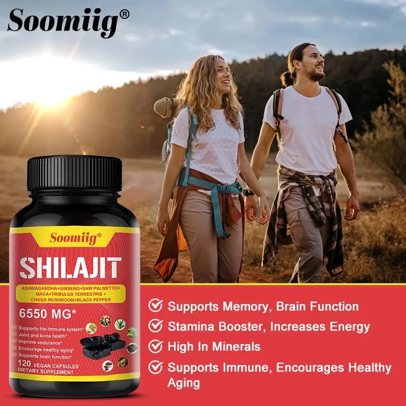 Original Shilajit Supplement - Supports for Muscle Strength & Immunity Enhance Men Performance Endurance for Adult
