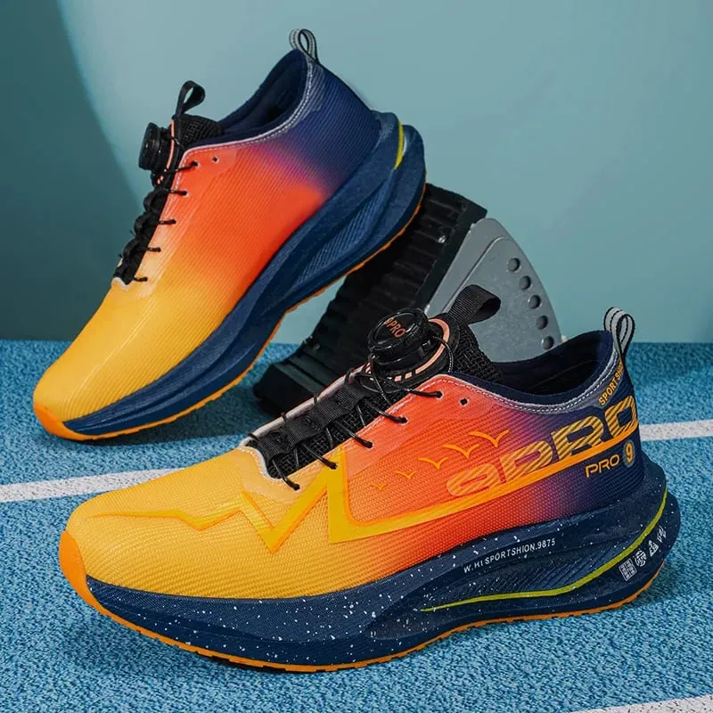 Men Running Shoes Carbon Board Marathon Speciality Race Sports Air Breathable Lightweight Women's Comfortable Athletic Sneakers