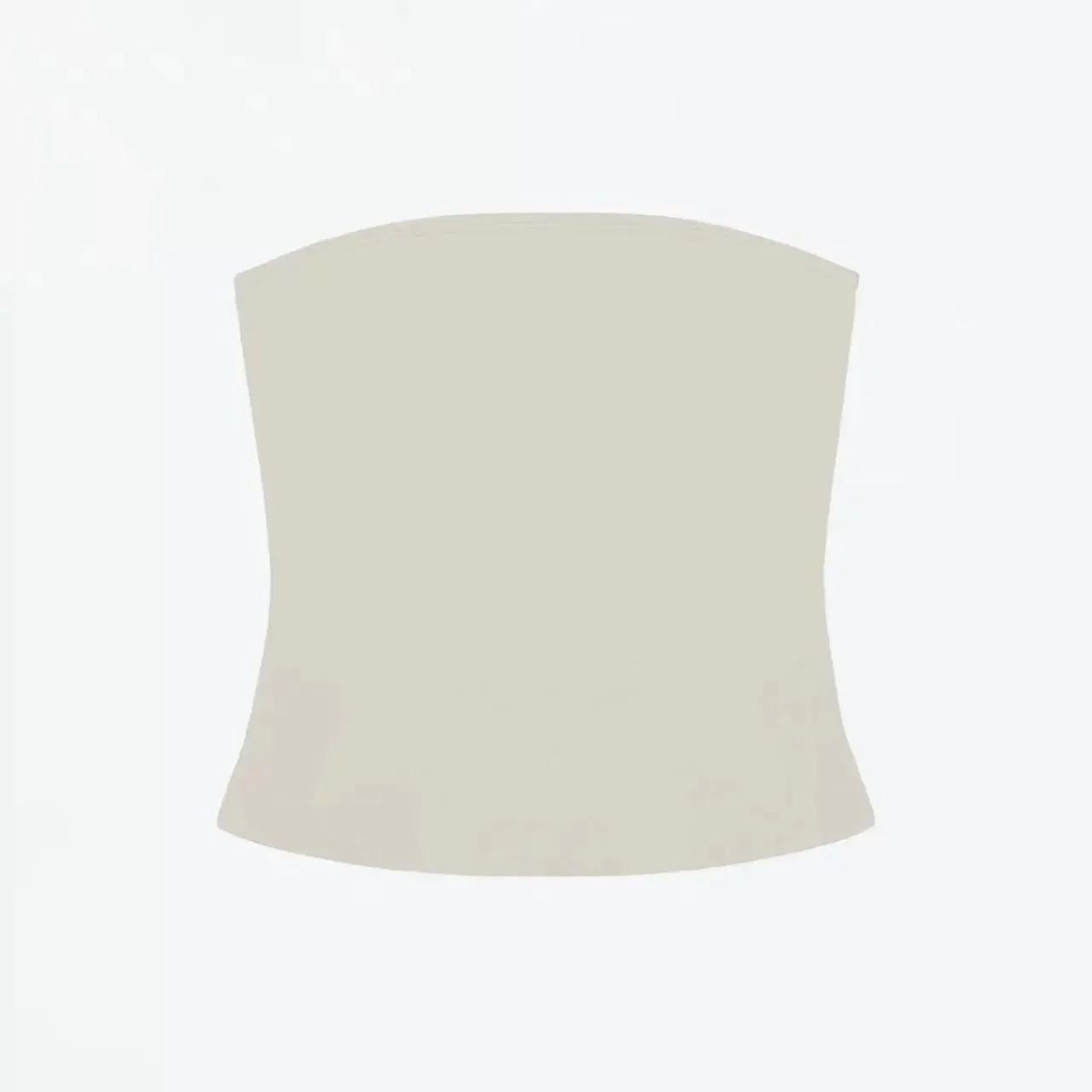 Tank Celadon Green & Coffee Brown Bandeau Crop Top Minimalist Y2K High-Stretch Top