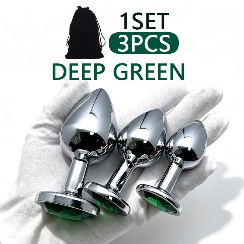 XS/S/M/L/XL Metal Anal Plug Butt Plug Sex Toy Butt Toy for Women Men Couples Adult Game Masturbator Anal Diamond Sex Toys