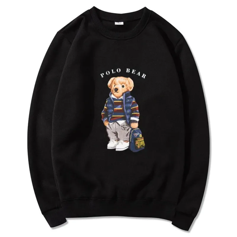 2026 Spring Autumn New Men Casual Sweatshirts Harajuku Loose Streetwear Tops O Neck Pullover Hoody Solid Mens Sweatshirts S-3