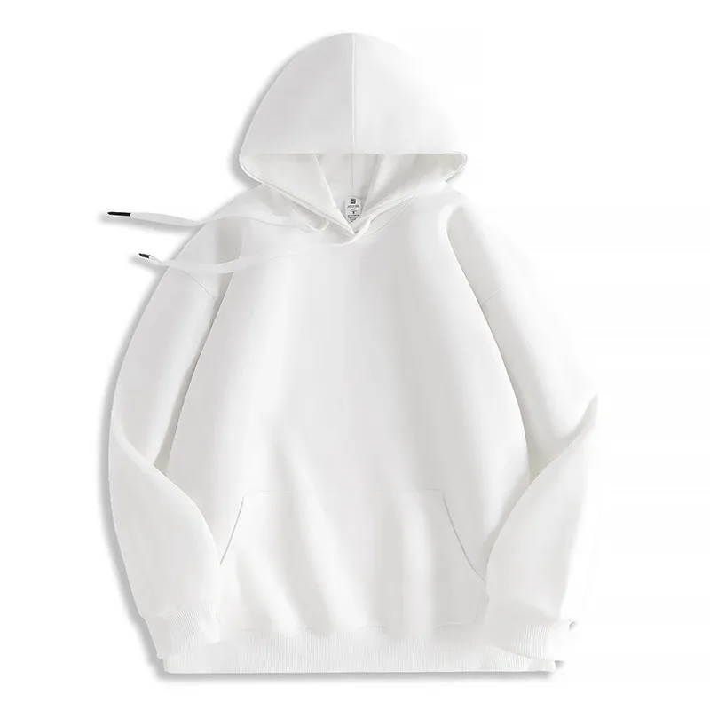 Customized Your Brand Logo DIY Design 600GSM Mens Hoodies High-quality Women Sweatshirt Solid Color Cotton Loose Streetwear