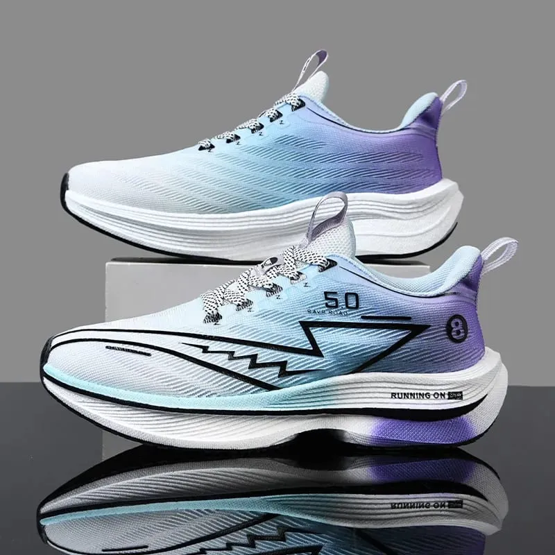 Men Sports Running Shoes Casual Marathon Breathable Lightweight Women's Comfortable Athletic Nonskid Walking Sneakers Outdoors