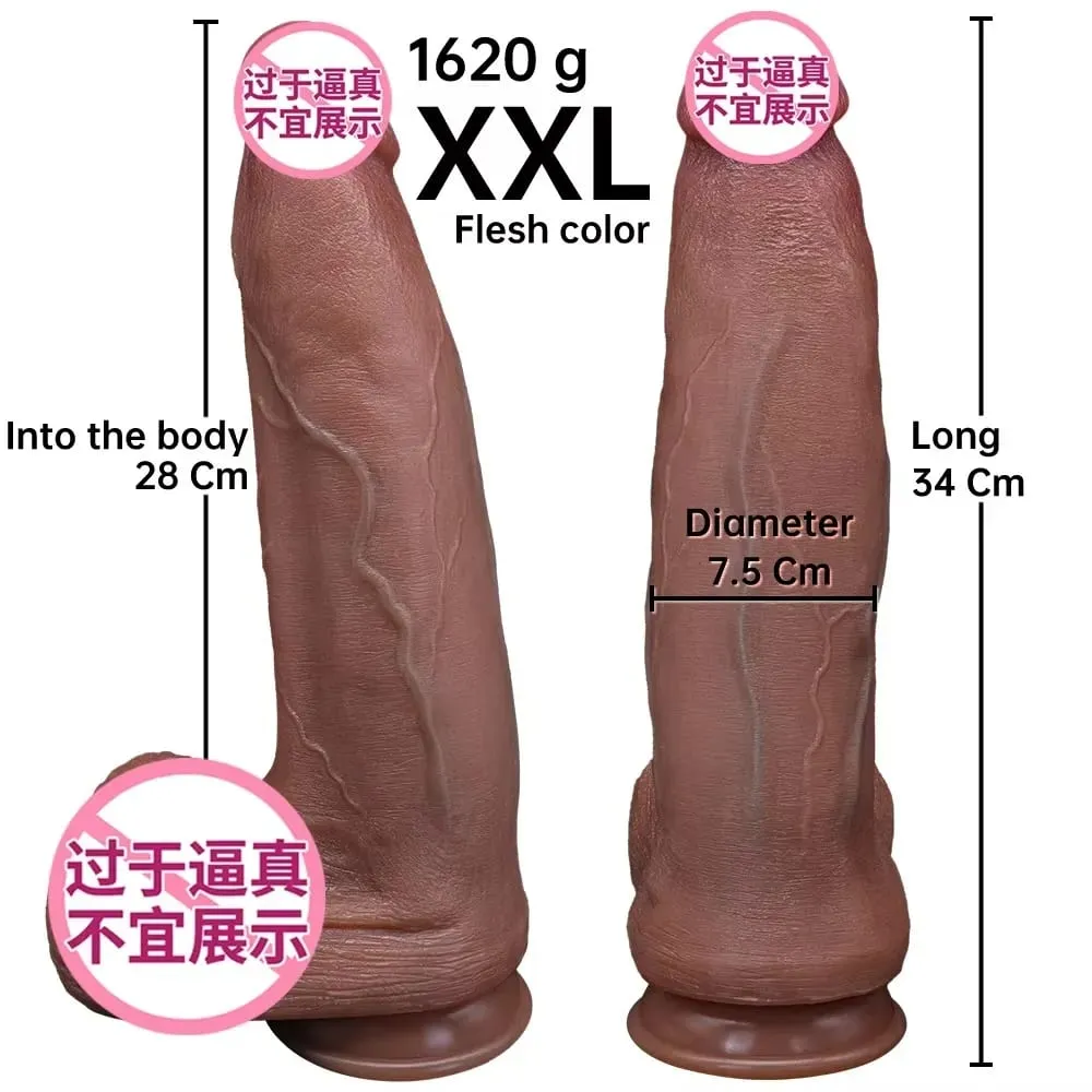Female Masturbation Big Thick Dildos Anal Sex Toys for Women Realistic Liquid Silicone Huge Dildo XxL