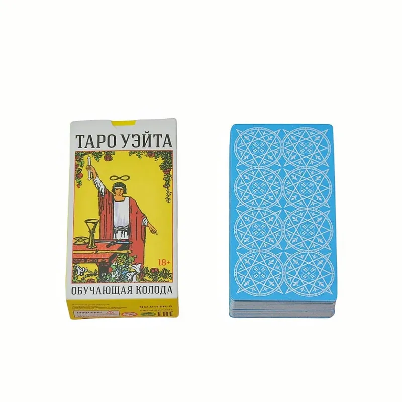 《Taro Uzuyita Teaching Tarot Deck》78 kort rysk version brädspelskortspel Lämpligt för fester Perfekt som present