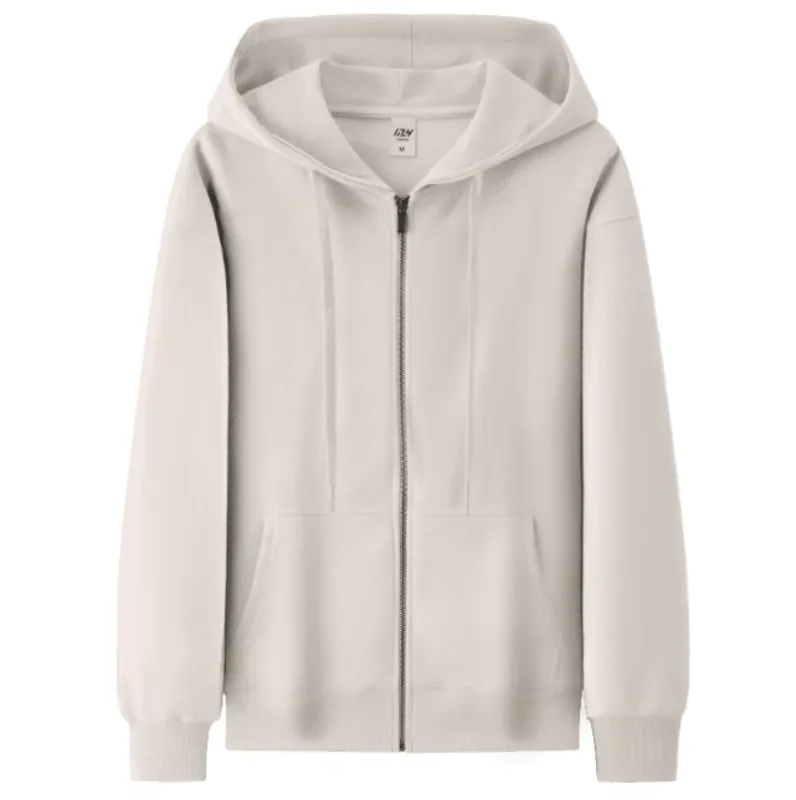 Cotton Fashion Loose Zipper Hoodie Customized Spring and Autumn Couple Coat Printed Logo Embroidered Work Clothes