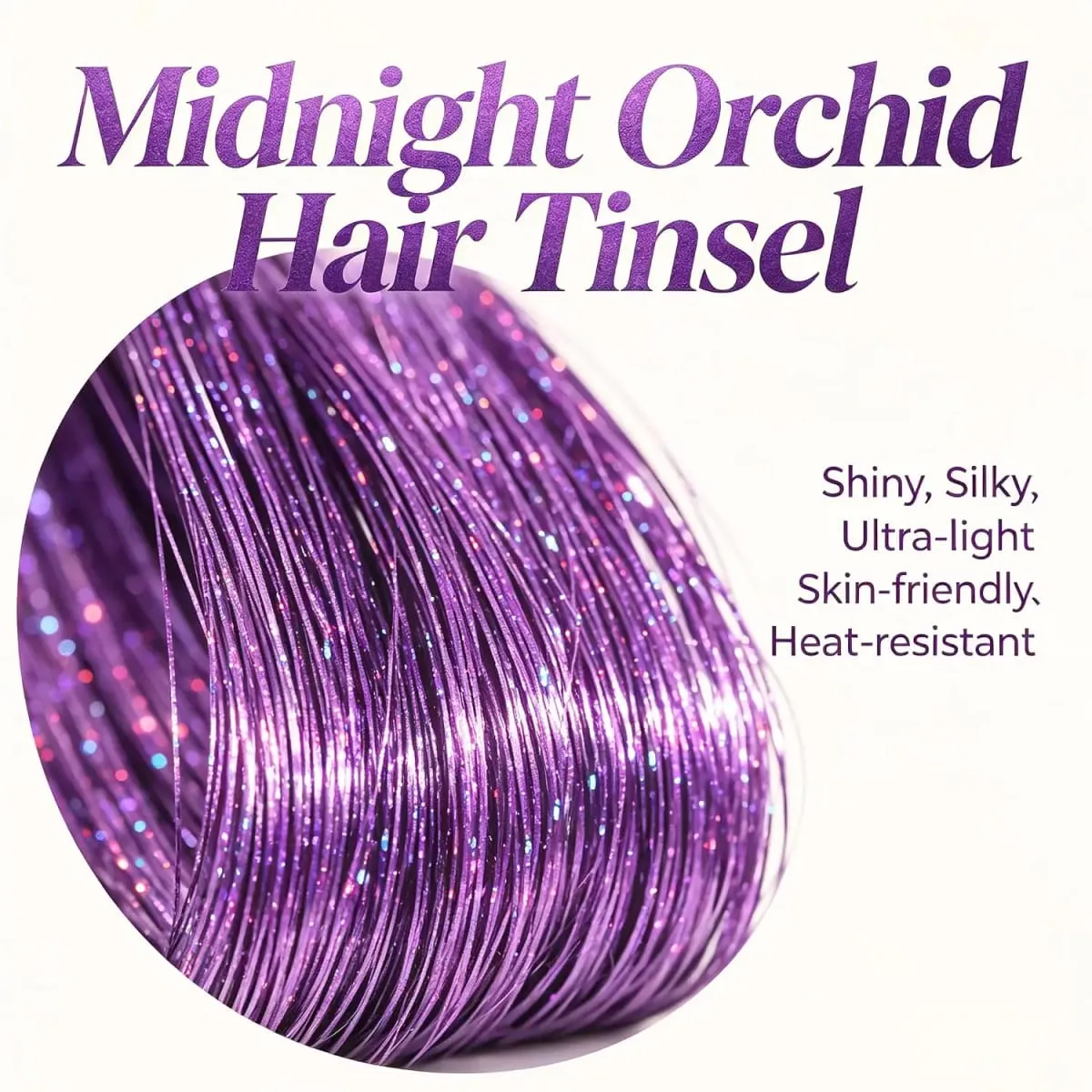 12 Pcs Clip in Hair Tinsel Sparkly Glitter Fairy Hair Extensions Shiny Hair Accessories For Girls Women Kids Party Festival