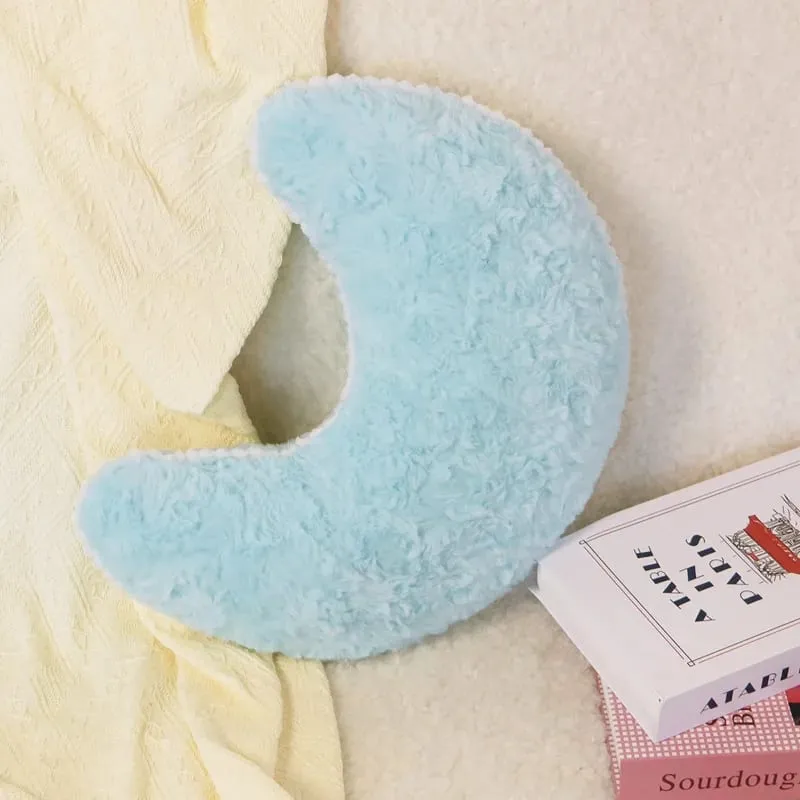 Colorful Sky Pillow Stuffed Moon Star Heart Plush Cushion Sofa Chair Back Support Plushie Decoration Gift