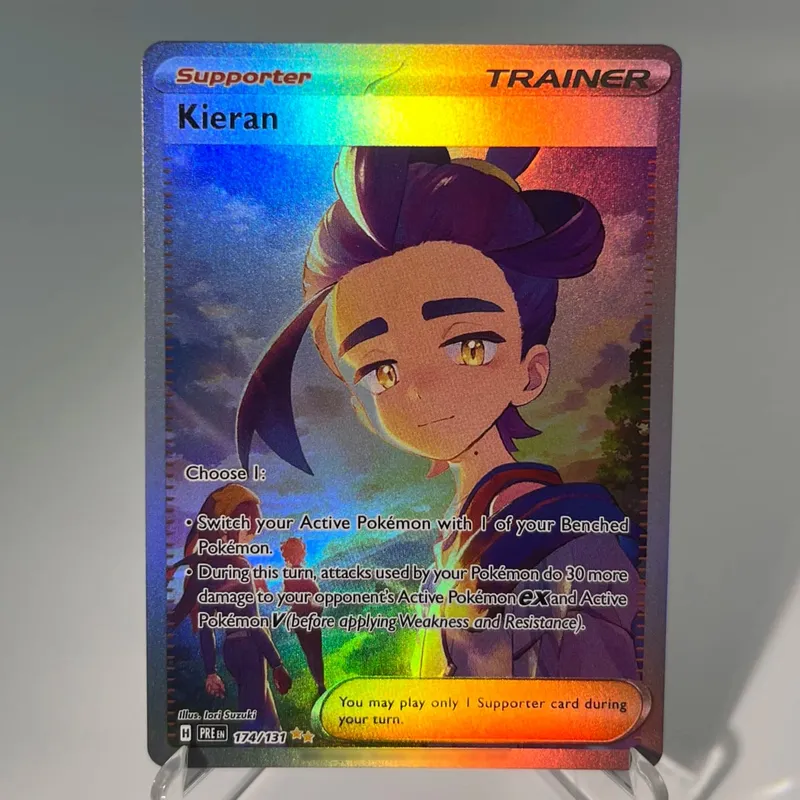 Prismatic Evolutions PKM Cards PTCG5-A GX Rainbow Umbreon Sylveon Leafeon ex Rare Collection Battle Toys Gifts for Hobbies